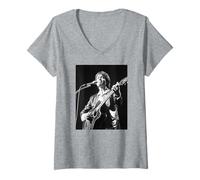 Donna Cliff Richard cablato per Il Sound World Tour 1981 Maglietta con Collo a V