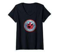Donna Clifford The Big Red Dog Round Distressed Logo Kids Books Maglietta con Collo a V