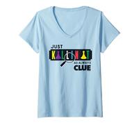 Donna Cluedo Just Killin It As Always Clue Maglietta con Collo a V