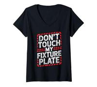 Donna CNC Operator Shop Rule Graphic Statement Maglietta con Collo a V