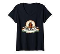 Donna Cockroach Janta Party Funny Political Meme Maglietta con Collo a V
