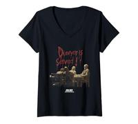 Donna cod Black Ops 7 Zombie Family Dinner is Served Video Game Maglietta con Collo a V