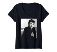 Donna Colazione di Audrey Hepburn all'attrice di Tiffany 1954 Maglietta con Collo a V