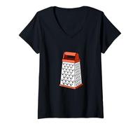 Donna Colore Corallo Love-Hurts Coral Graphic Maglietta con Collo a V