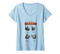 Donna Come addestrare Il Tuo Film Dragon 2025 HA HA HA He He No Maglietta con Collo a V