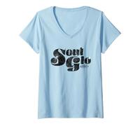 Donna Coming to America Soul GLO Logo Maglietta con Collo a V