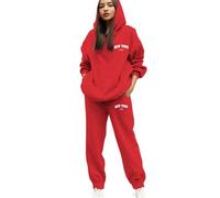 Donna Completi Due Pezzi Complete da Sportiva Casual Tute Leggera Completa Leggero Tuta Pullover Felpa Senza Cappuccio E Jogging Pantaloni Casa Curvy