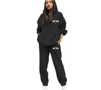 Donna Completi Due Pezzi Complete da Sportiva Casual Tute Leggera Completa Leggero Tuta Pullover Felpa Senza Cappuccio E Jogging Pantaloni Casa Curvy