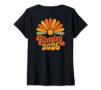 Donna Completo Rimini 2026 Backprint Rimini 2026 Maglietta con Collo a V