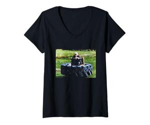 Donna Compo Simmonite Bill Owen L'Ultimo Vino dell'Estate Maglietta con Collo a V