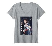 Donna Concerto Tributo alla Regina Brian May Freddie Mercury 1992 Maglietta con Collo a V