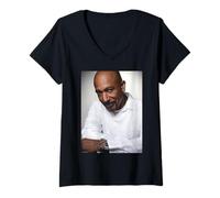 Donna Conduttore televisivo & Attore Montel Williams di Michael Grecco Maglietta con Collo a V