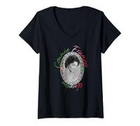 Donna Connie Francis_001 Maglietta con Collo a V