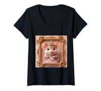 Donna Consiglio Princess Maglietta con Collo a V
