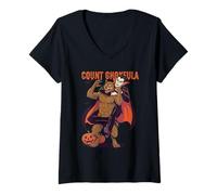 Donna Conte Chokesula BJJ Halloween Umorismo Maglietta con Collo a V