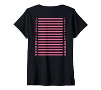 Donna Controllo della Lunghezza dei Capelli Crescita dei Capelli Traccia la Tua Backprint dei Capelli Maglietta con Collo a V