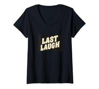 Donna Cool Last Laugh Emblem Costume per Ragazzi e Ragazze Maglietta con Collo a V