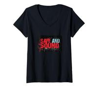 Donna Cool Safe and Sound Costume per adulti e bambini Maglietta con Collo a V
