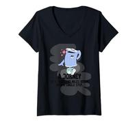 Donna Cool Saying Un Viaggio di Mille miglia Maglietta con Collo a V