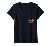 Donna Cool Uncles Club Promoted To Uncle Best - Design tascabile divertente Maglietta con Collo a V