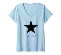 Donna Copertina dell'album di David Bowie Blackstar Maglietta con Collo a V