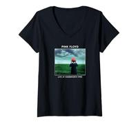 Donna Copertina Pink Floyd Live At Knebworth 1990 Maglietta con Collo a V