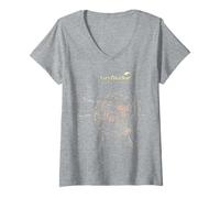 Donna Coraggio e Coraggio del Leone di Grifondoro Maglietta con Collo a V