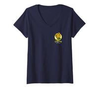 Donna Corduroy Front And Back Teddy Bear Story Children's Book Maglietta con Collo a V