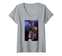 Donna Corey Taylor Slipknot Nu Metal Aspetta E Bleed Andy Willsher Maglietta con Collo a V