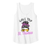 Donna Corrispondenza Ragazze Trip St. Thomas USVI Capelli disordinati Canotta