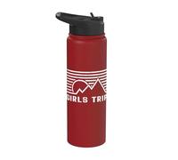 Donna Corrispondenza Ragazze Viaggio Retrò Mountain Artwork Vacation Stainless Steel Insulated Water Bottle