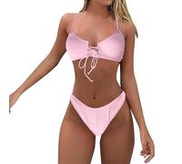 Donna Costume Da Bagno Mare Spiaggia Swimwear Push Up Beachwear Due Pezzi Curvy Sexy Estate Bikini Sets Classico Surf Coordinati Costumi Da Bagno Triangolo Taglie Forti Elastico Costume Piscina