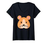Donna Costume da Criceto Maglietta con Collo a V