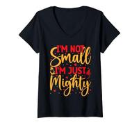 Donna Costume da Gnomo da Giardino Not Small Just Mighty Gnomo Maglietta con Collo a V