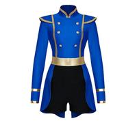 Donna Costume Mago Pagliaccio Cosplay Di Direttore Di Circo Body Blu M