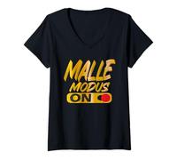 Donna Costume Mallorca partito Malle partito vestito Malle accessori Maglietta con Collo a V