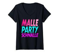 Donna Costume Mallorca Party Malle Party Outfit Malle Accessori Maglietta con Collo a V