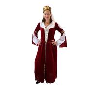 Donna Costume Regina Principessa Nobile Dama Nobile Medioevo Fiaba Rosso K43