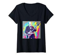 Donna Costume retrò Winston Churchill Camicia per Bambini Ragazzi Uomini Rock Maglietta con Collo a V
