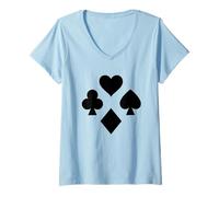 Donna Costumi Maglietta con Collo a V
