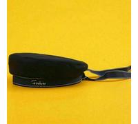 Donna Cotone Berretto Basco Cappello Piatto Militare Francese Moda Vintage Nuova