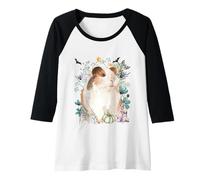 Donna Cottagecore, porcellino d'India, Halloween Summerween Farmyard Animals Maglia con Maniche Raglan