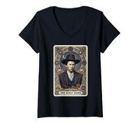 Donna Cowboy Western di John Wesley Hardin Maglietta con Collo a V