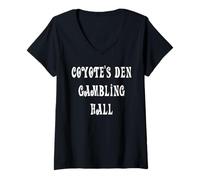 Donna Coyote's Den Old West Maglietta con Collo a V