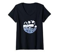 Donna Creedence Clearwater Revival Clouds Maglietta con Collo a V