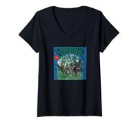 Donna Creedence Clearwater Revival Tree Maglietta con Collo a V