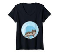 Donna Criceto Palla per criceti Maglietta con Collo a V