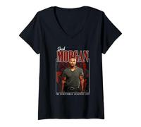 Donna Criminal Minds Derek Morgan 90's Throwback TV Show Maglietta con Collo a V