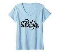 Donna Cristiani scelti Uomini Donne cristiani Padri e Madri Maglietta con Collo a V