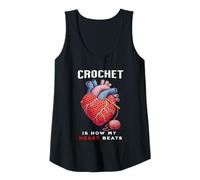 Donna Crochet is How My Heart Beats Knit Heart Knitting Infermieri Canotta